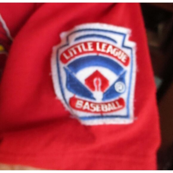 S True Vtg 90s ST LOUIS CARDINALS GRAPHIC LITTLE LEAGUE PATCH HENLEY T-shirt #37 - Picture 4 of 6